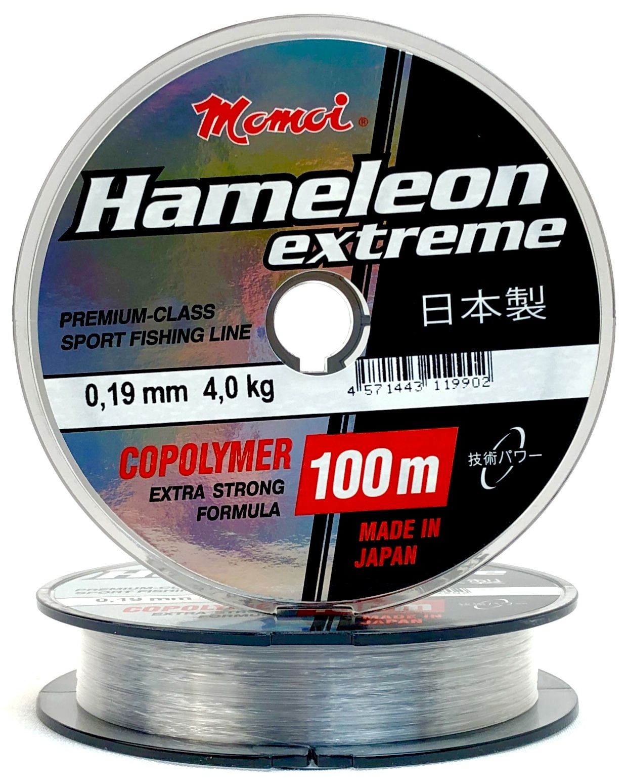 фото Монофильная леска для рыбалки momoi hameleon extreme 0.19 мм, 4.0 кг, 100 м