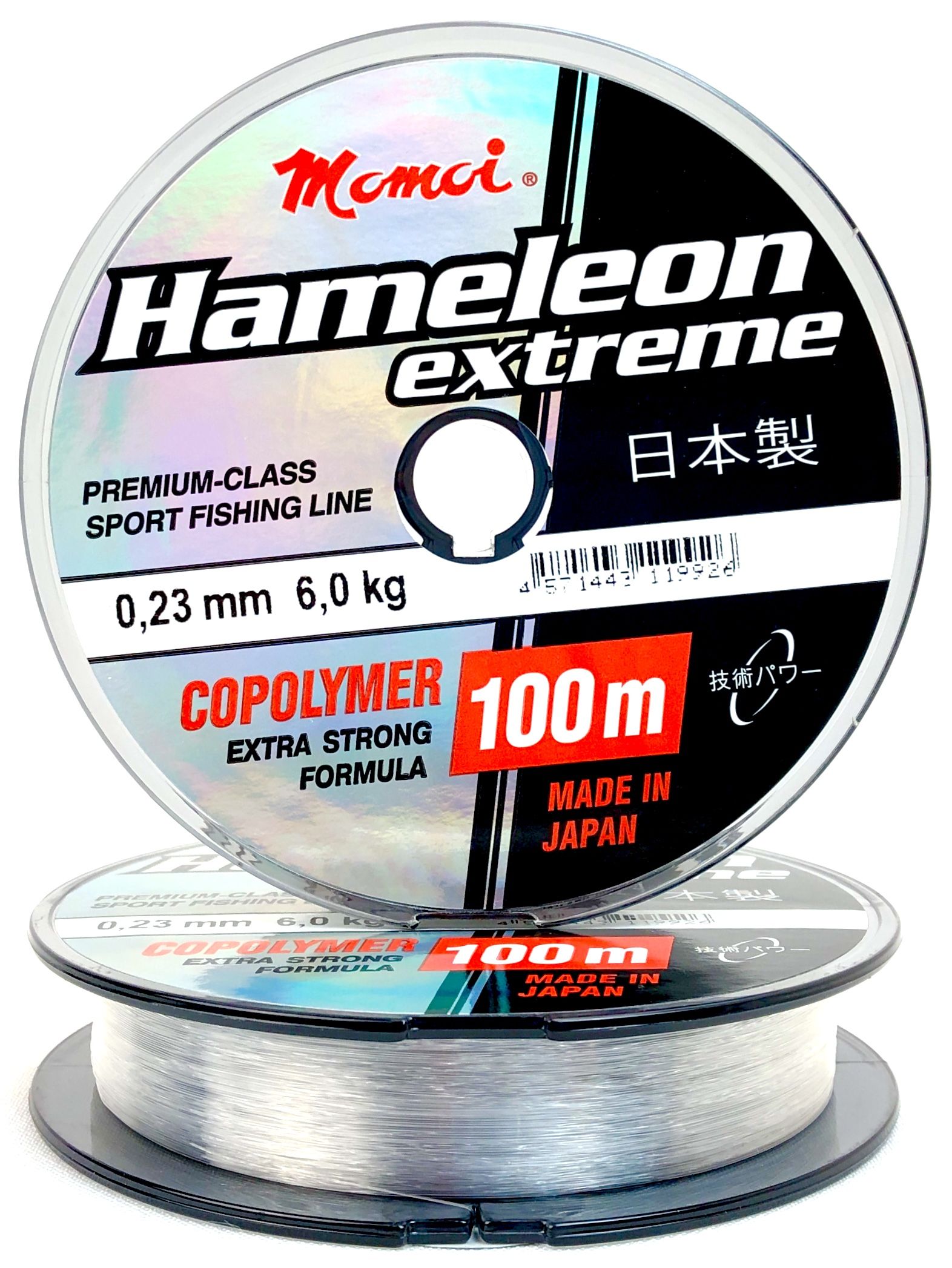 фото Монофильная леска для рыбалки momoi hameleon extreme 0.23 мм, 6.0 кг, 100 м