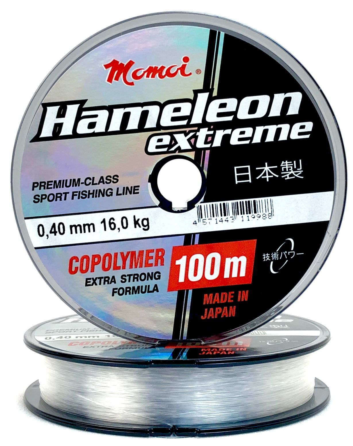 

Монофильная леска для рыбалки Momoi Hameleon Extreme 0.40 мм, 16.0 кг, 100 м, Прозрачный, Hameleon Extreme 111148nord