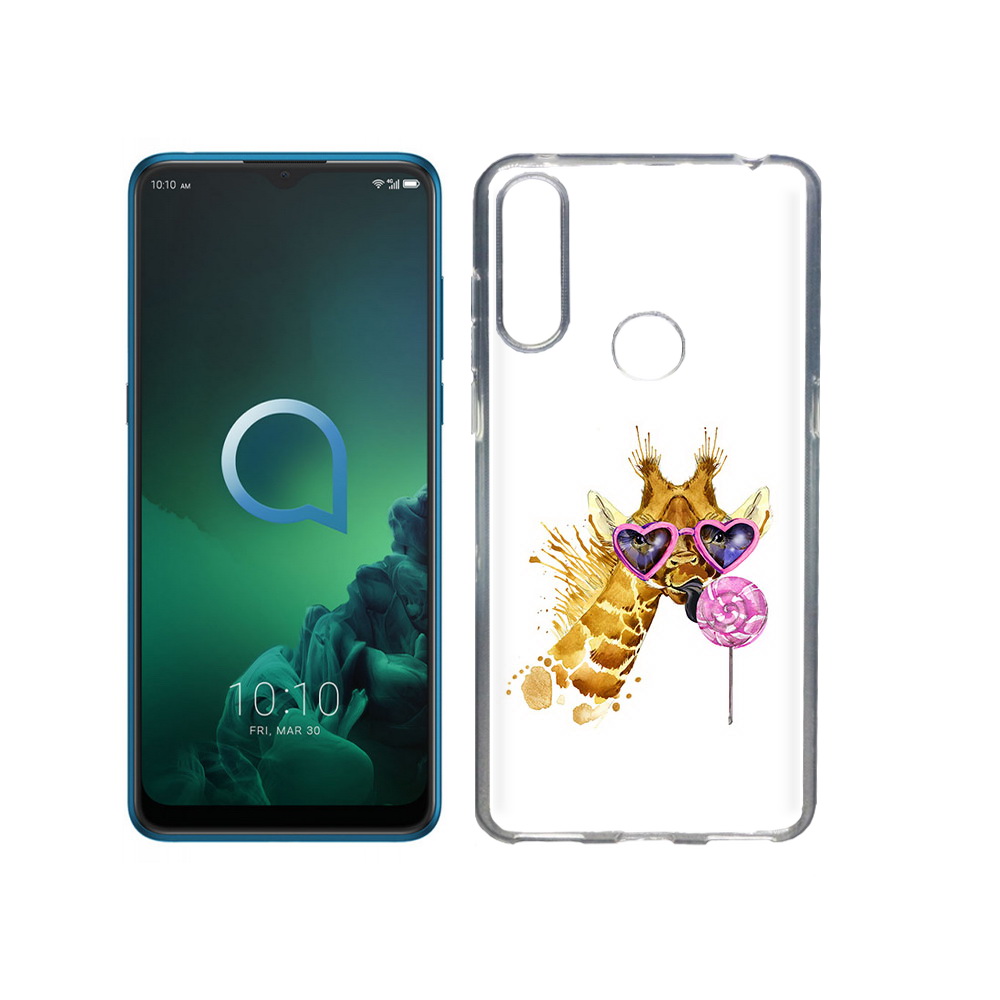 

Чехол MyPads Tocco для Alcatel 3X акварельный жираф (PT227136.670.217), Прозрачный, Tocco