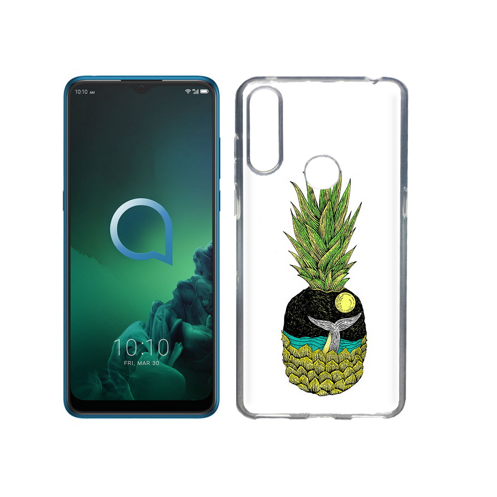 

Чехол MyPads Tocco для Alcatel 3X ананас с китом (PT227136.670.220), Прозрачный, Tocco