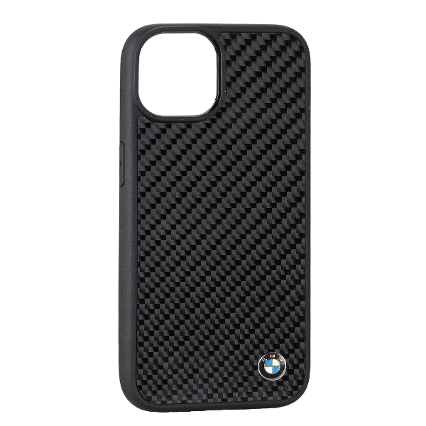 

Чехол iPhone 13 Mini BMW Carbon, черный
