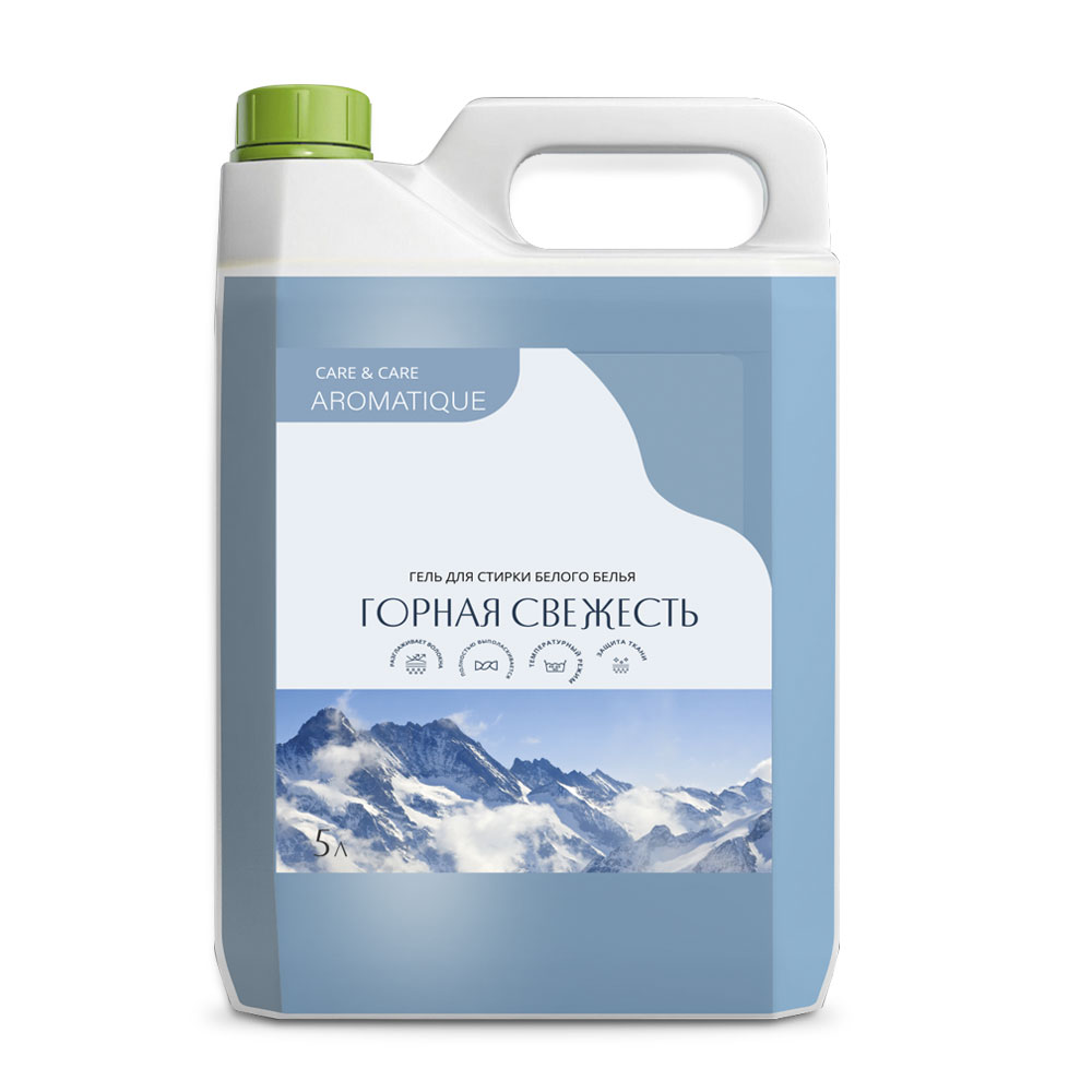 

Гель для стирки AROMATIQUE для стирки всех видов светлых и белых тканей