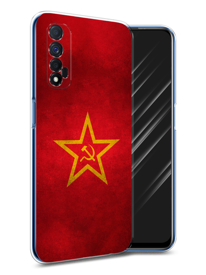 

Чехол Awog на Realme 7 "Красное знамя", Разноцветный, 254150-10