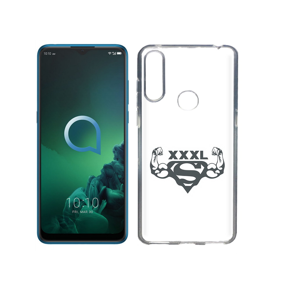 

Чехол MyPads Tocco для Alcatel 3X бодибилдинг супермен (PT227136.670.237), Прозрачный, Tocco