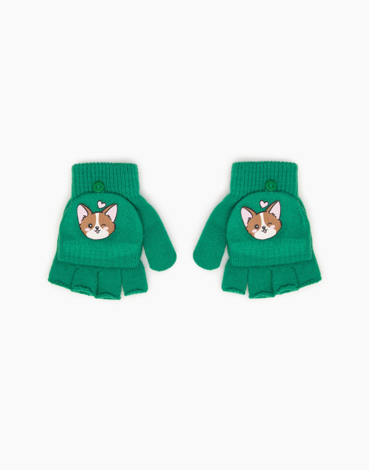 Перчатки детские Gloria Jeans GAS012455, зеленый, 12,5