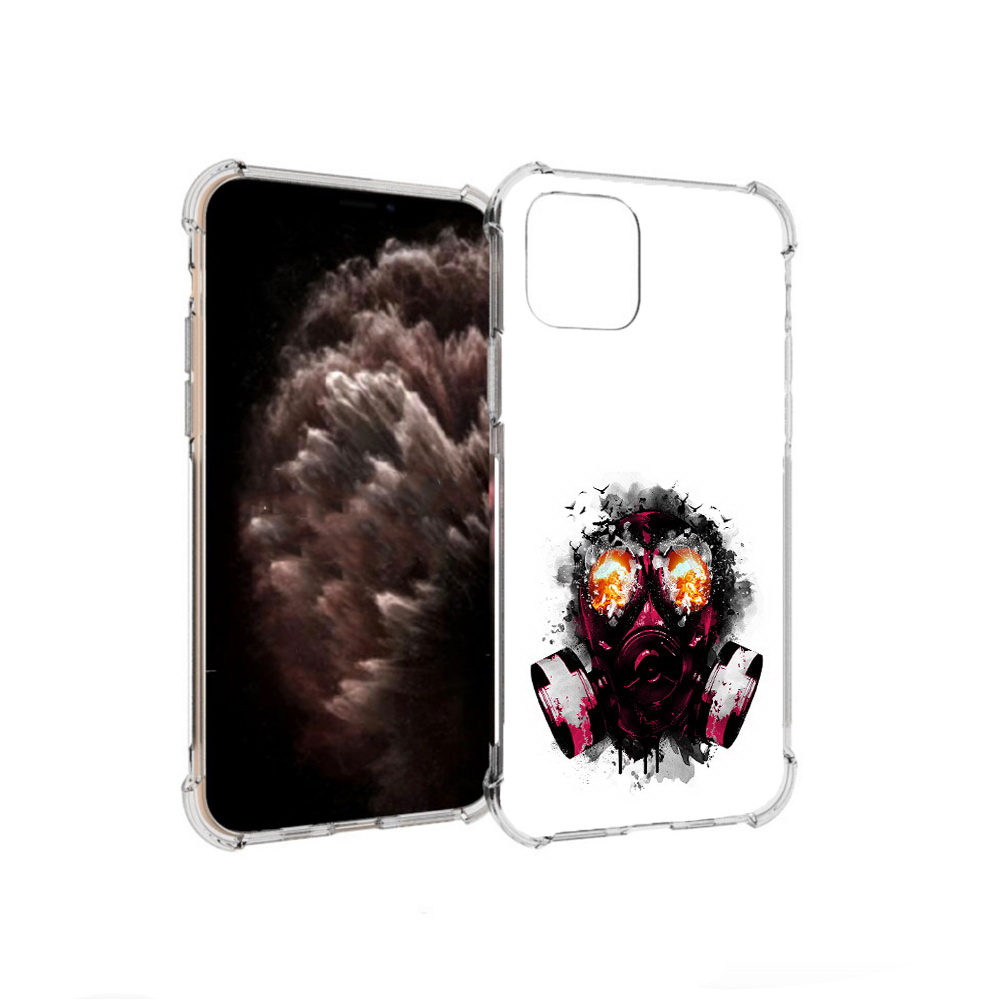 

Чехол MyPads Tocco для Apple iPhone 11 Pro красный противогаз, Прозрачный, Tocco