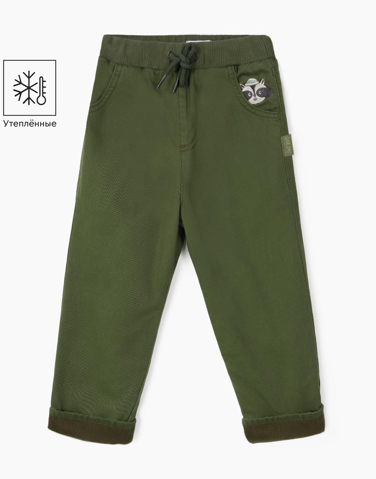 Брюки детские Gloria Jeans BWB001776, хаки, 98