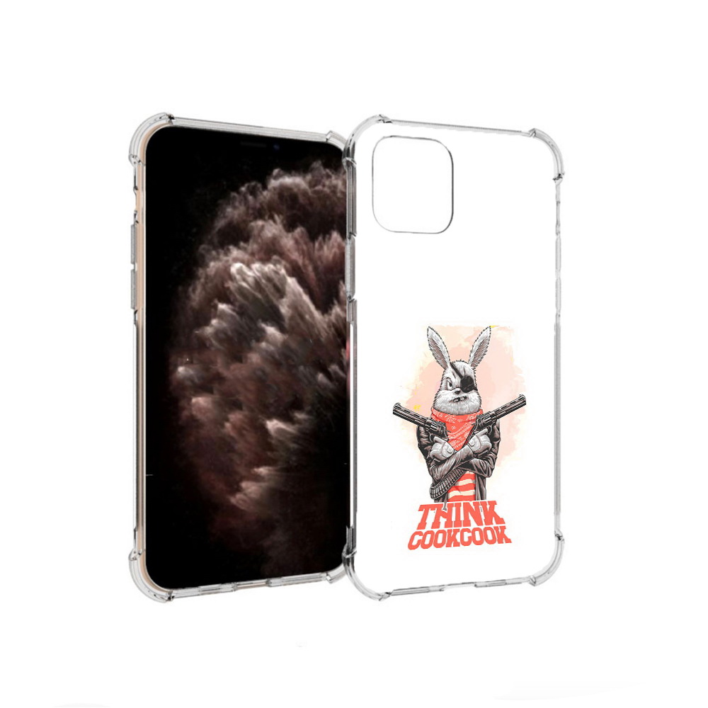 

Чехол MyPads Tocco для Apple iPhone 11 Pro кролик пират, Прозрачный, Tocco