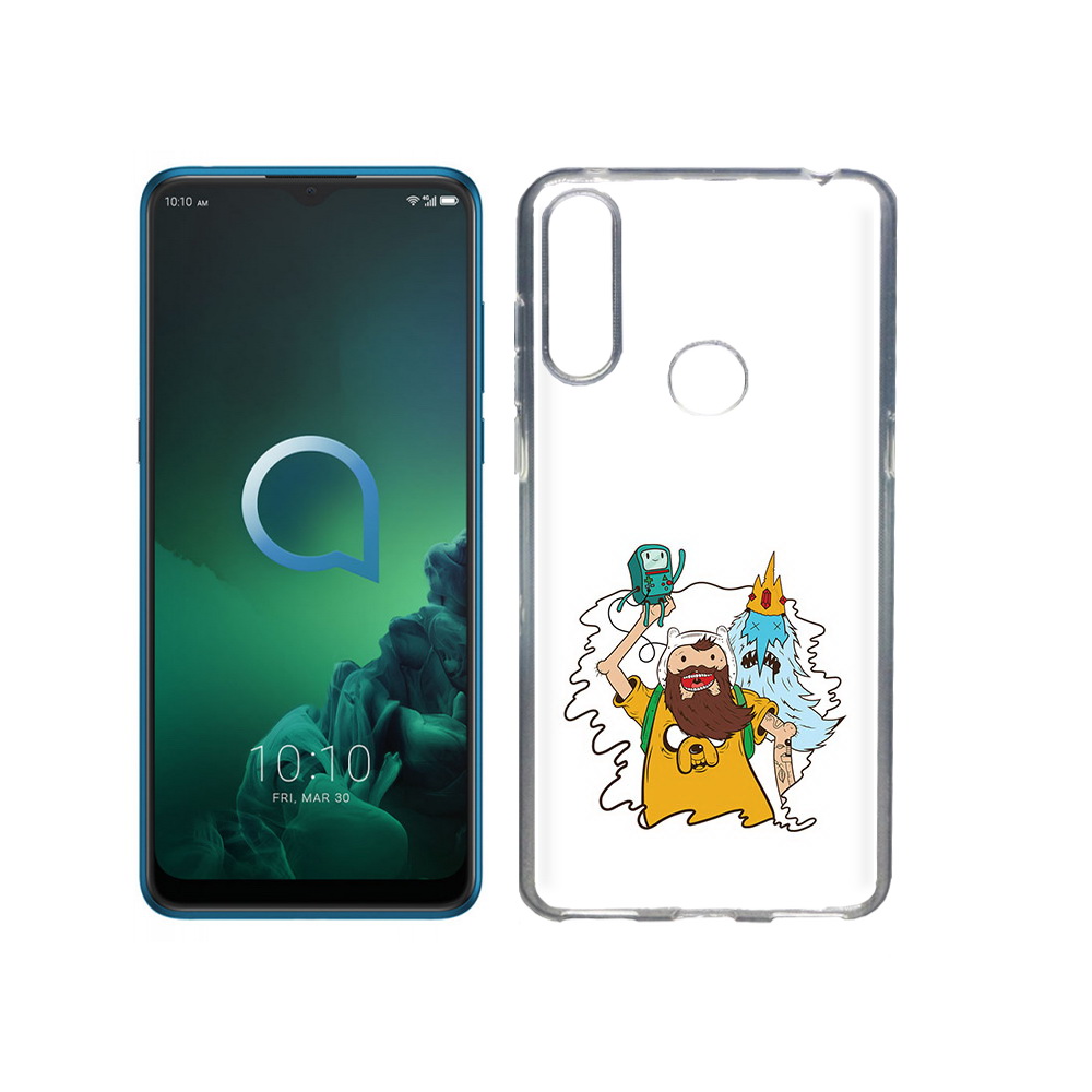 

Чехол MyPads Tocco для Alcatel 3X время приключений старый Финн (PT227136.670.279), Прозрачный, Tocco