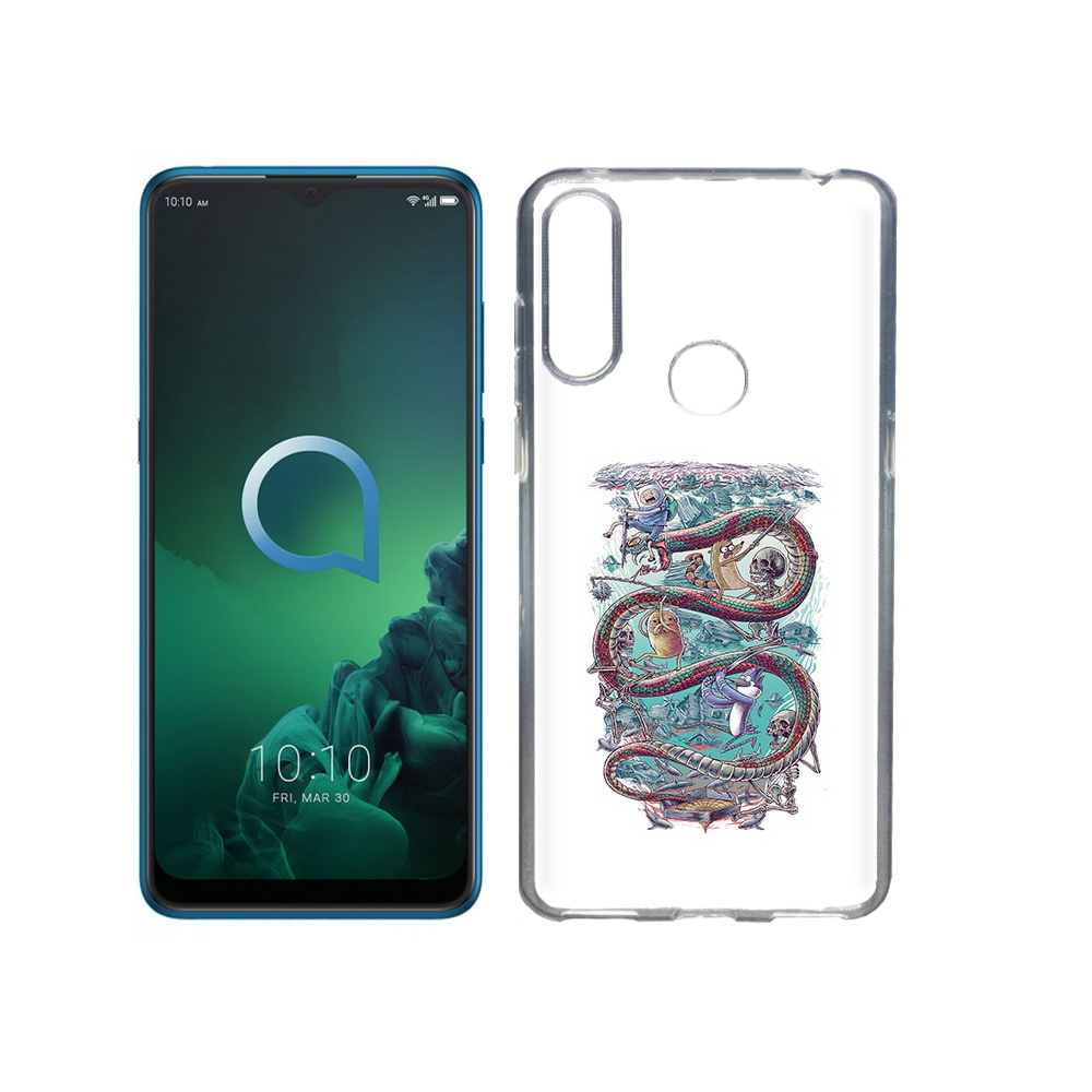 

Чехол MyPads Tocco для Alcatel 3X время приключений страшилка (PT227136.670.280), Прозрачный, Tocco