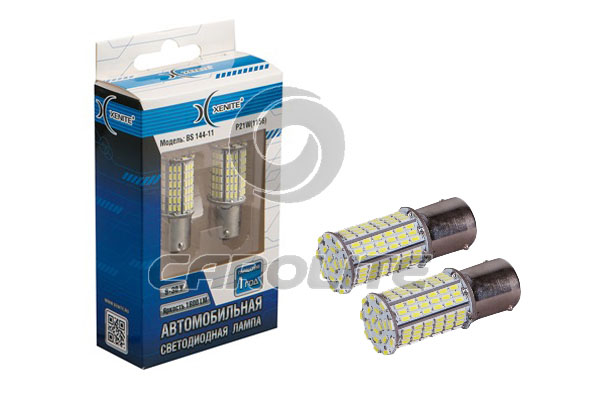 

Светодиод 12/24 В 21 Вт металлический цоколь 1-конт. белый 144 SMD 2 шт. Xenite