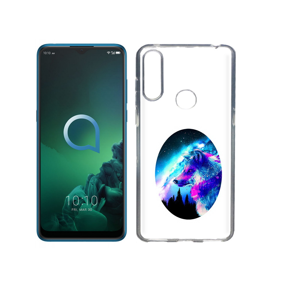 

Чехол MyPads Tocco для Alcatel 3X голубой волк (PT227136.670.293), Прозрачный, Tocco