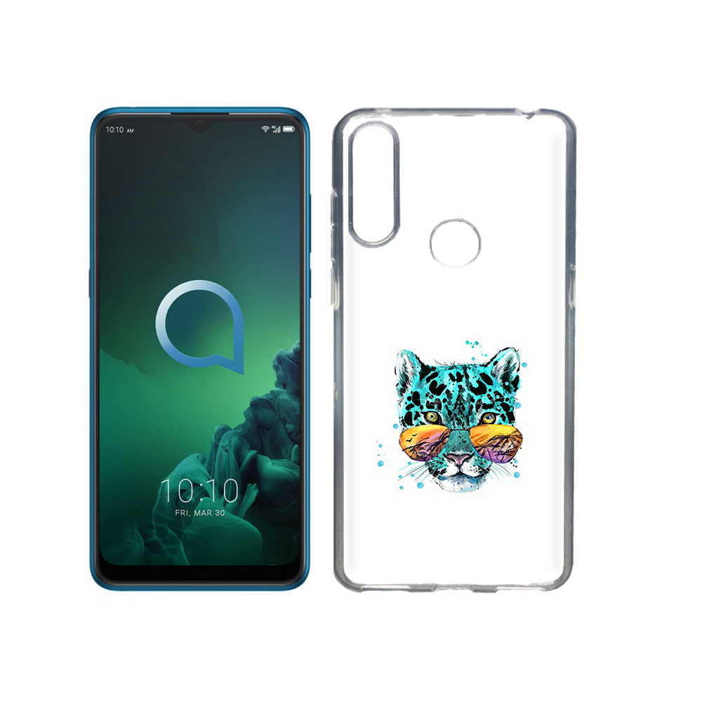 

Чехол MyPads Tocco для Alcatel 3X голубой лео (PT227136.670.294), Прозрачный, Tocco