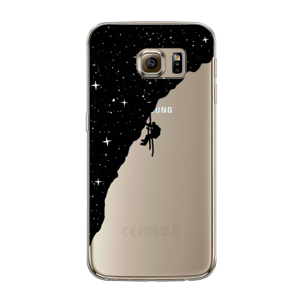 

Чехол Awog на Samsung Galaxy S6 "Скалолаз в космосе", Черный;белый;бежевый, 24350-4