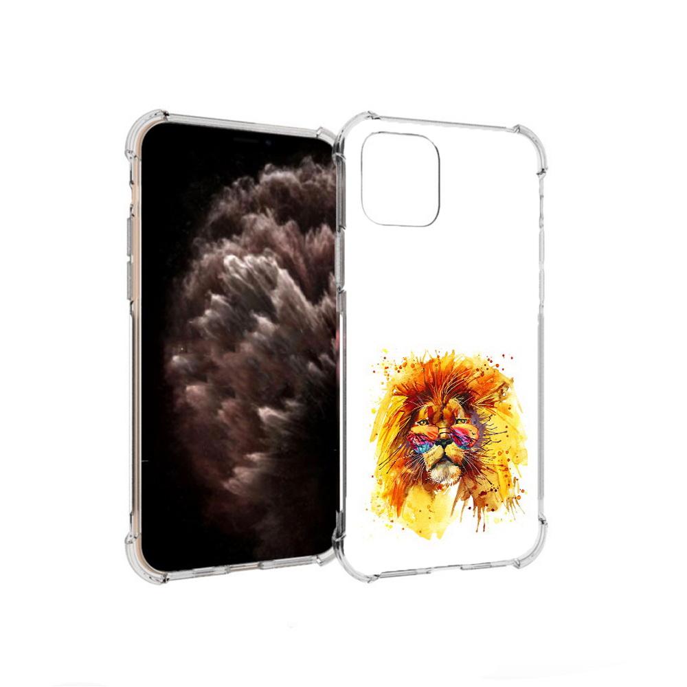 Чехол MyPads Tocco для Apple iPhone 11 Pro лев в очках