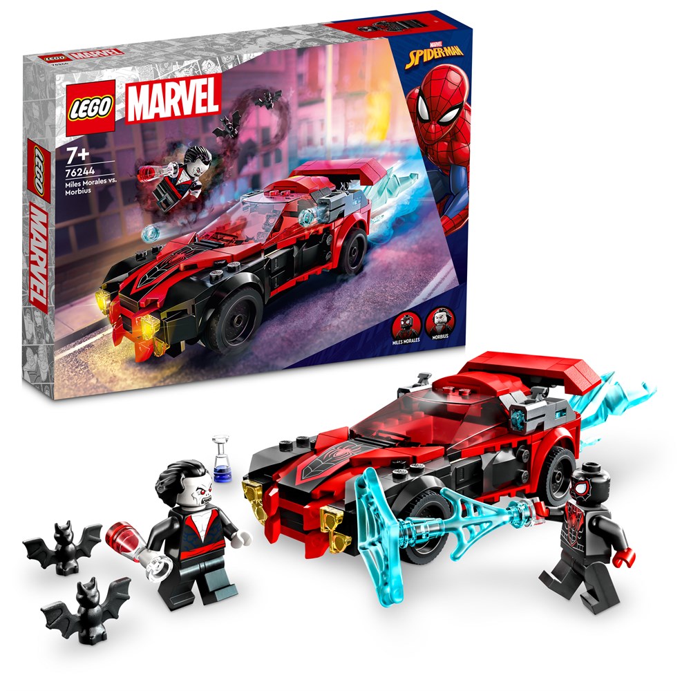 Конструктор LEGO Marvel Майлз Моралес против Морбиуса, 220 деталей, 76244 конструктор lego marvel майлз моралес против морбиуса 220 деталей 76244