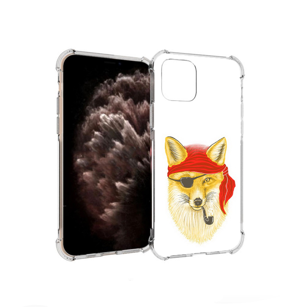 

Чехол MyPads Tocco для Apple iPhone 11 Pro лиса-пират, Прозрачный, Tocco