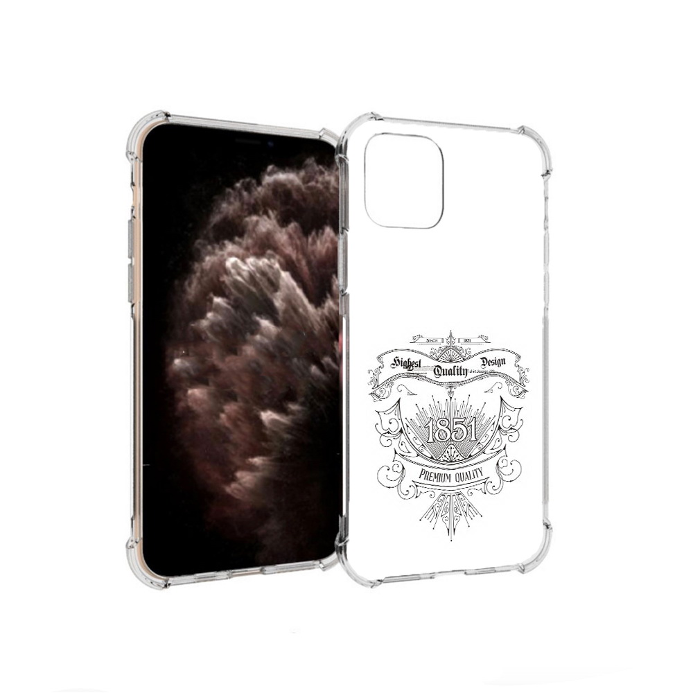 

Чехол MyPads Tocco для Apple iPhone 11 Pro логотип 1851 год, Прозрачный, Tocco