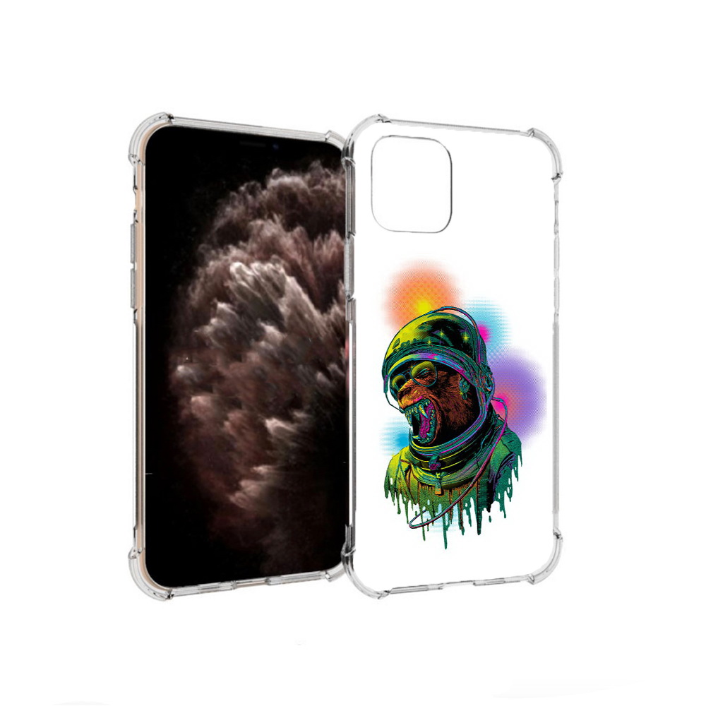 

Чехол MyPads Tocco для Apple iPhone 11 Pro медведь космонавт, Прозрачный, Tocco