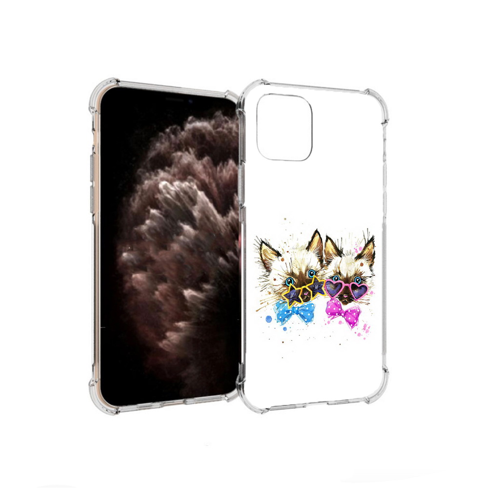 

Чехол MyPads Tocco для Apple iPhone 11 Pro милые котята, Прозрачный, Tocco