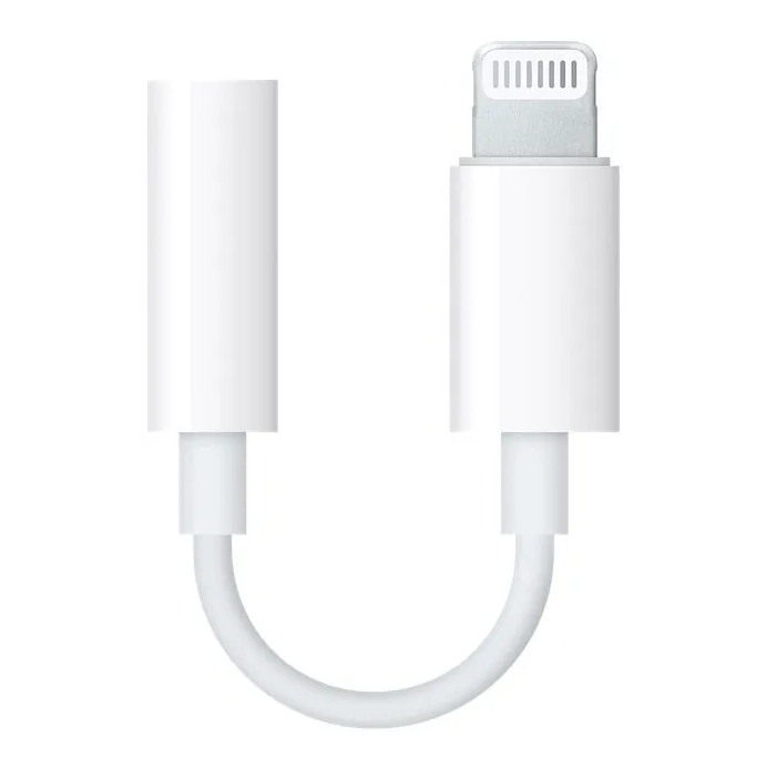 Переходник Apple iPhone Jack 3.5мм - Lightning White