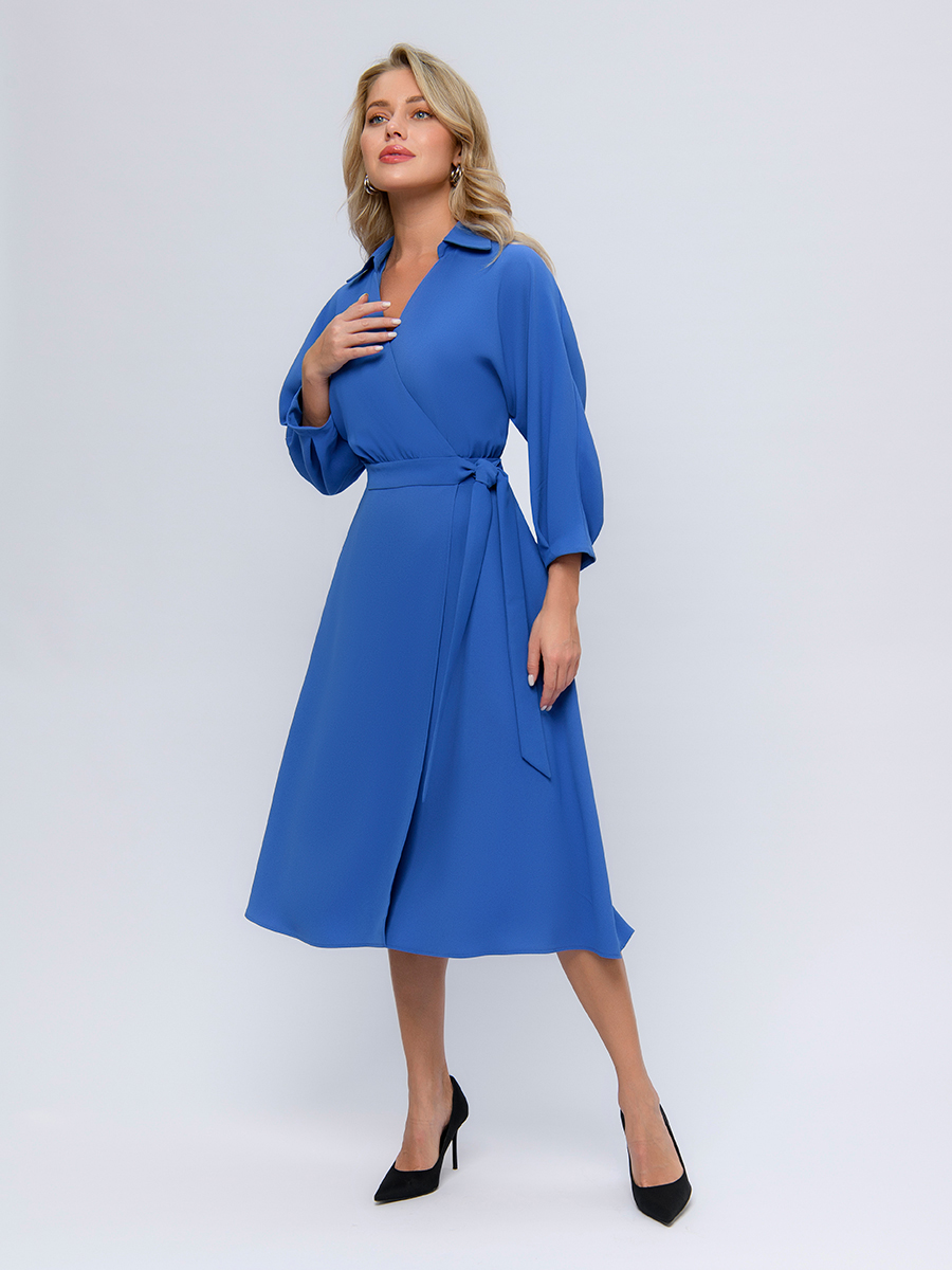 

Платье женское 1001dress 0102513BL синее 52 RU, Синий, 0102513BL