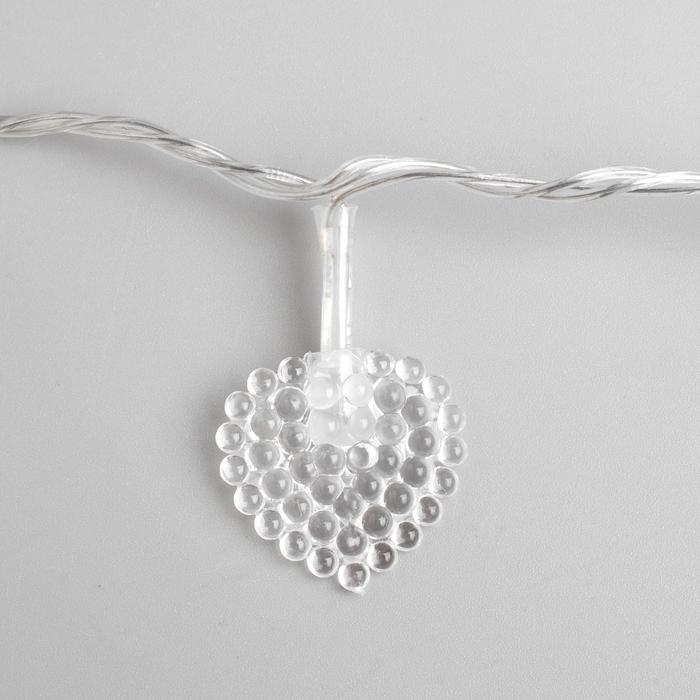 Световая гирлянда новогодняя Luazon Lighting Сердце малое 1080381 5 м разноцветныйRGB 780₽