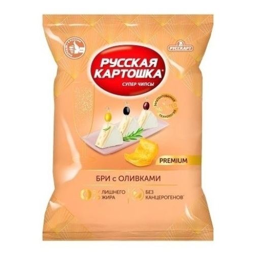 Чипсы картофельные Русская Картошка бри с оливками 105 г 170₽