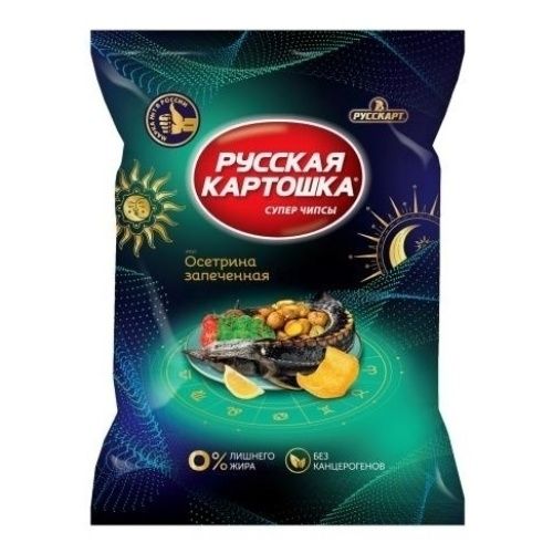 Чипсы картофельные Русская картошка осетр запеченный 105 г 100₽