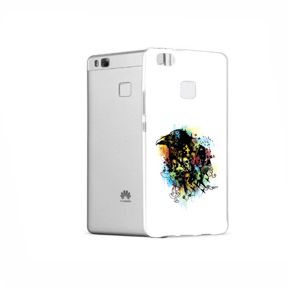 

Чехол MyPads Tocco для Huawei P9 ворон и черепа, Прозрачный, Tocco