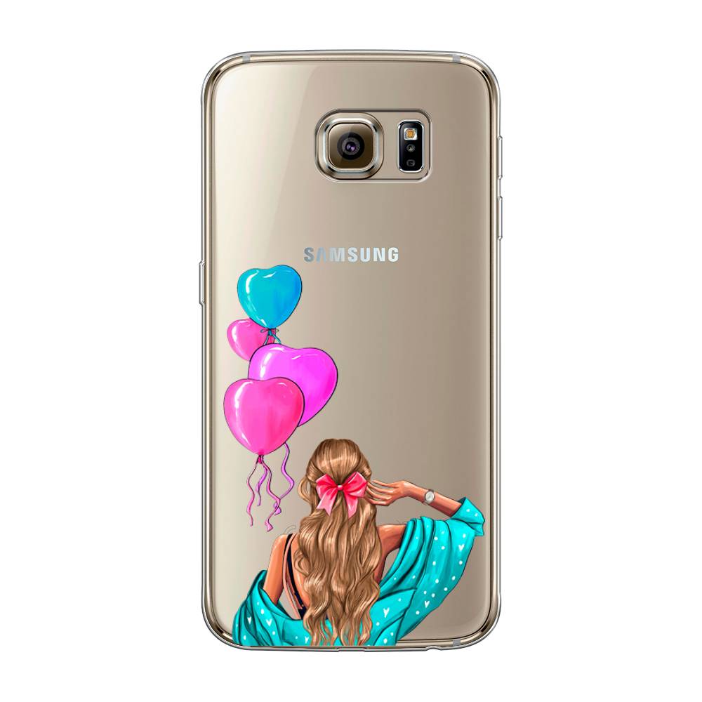 

Чехол Awog на Samsung Galaxy S6 "День Рождения", Голубой;розовый;бежевый, 24350-7