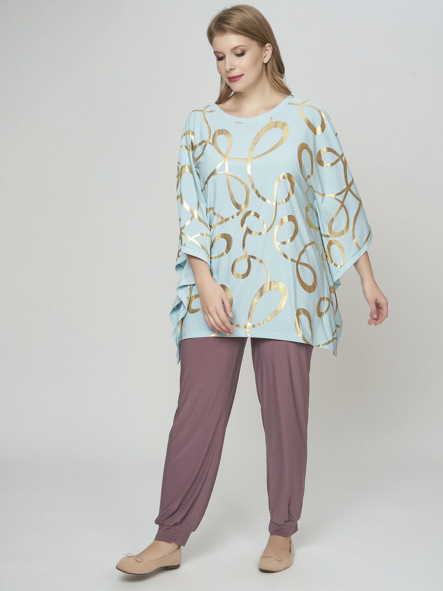 

Туника женская OLSI 1906016 голубая 56 RU, 1906016