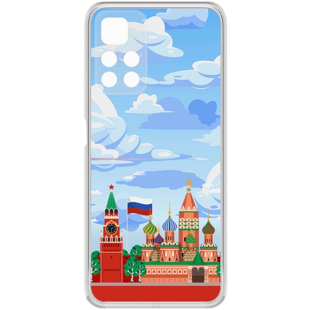 

Чехол-накладка Krutoff Clear Case Красная Площадь для Poco M4 Pro 5G, Прозрачный