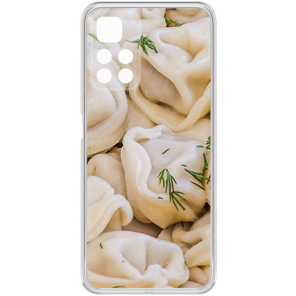 

Чехол-накладка Krutoff Clear Case Пельмешки для Poco M4 Pro 5G, Прозрачный