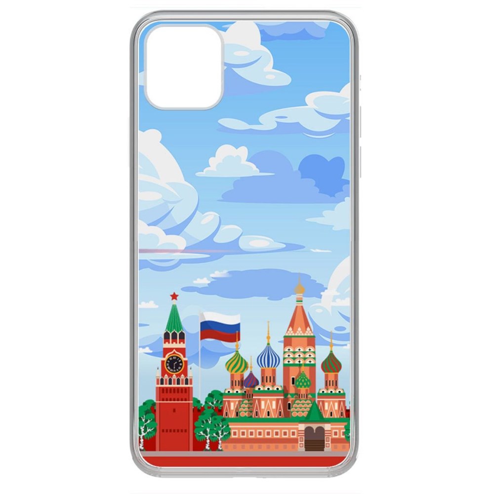 

Чехол-накладка Krutoff Clear Case Красная Площадь для iPhone 11 Pro Max, Прозрачный