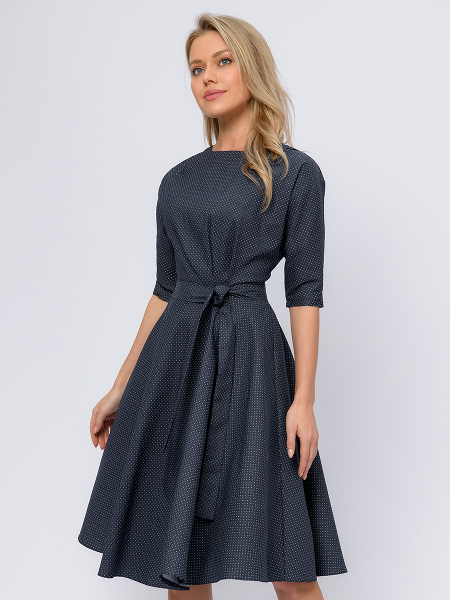 Платье женское 1001dress 0101046DB синее 40 RU