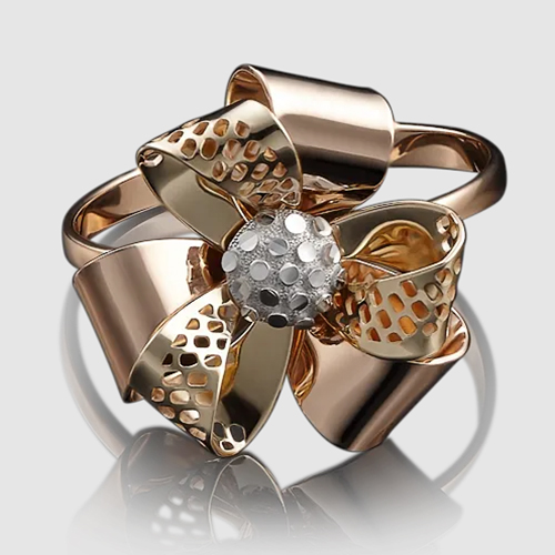 

Кольцо из комбинированного золота р. 18 PLATINA jewelry 01-4981-00-000-1140-48, 01-4981-00-000-1140-48