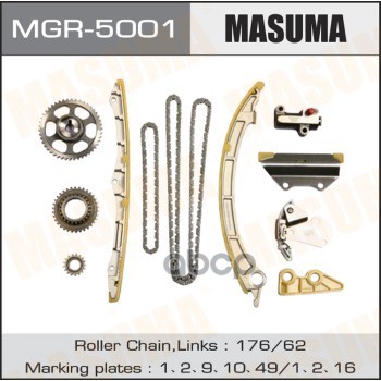 

Компл.Цепи Грм Honda Accord Viii, Cr-V Iv 2.4 08 => Masuma арт. MGR5001