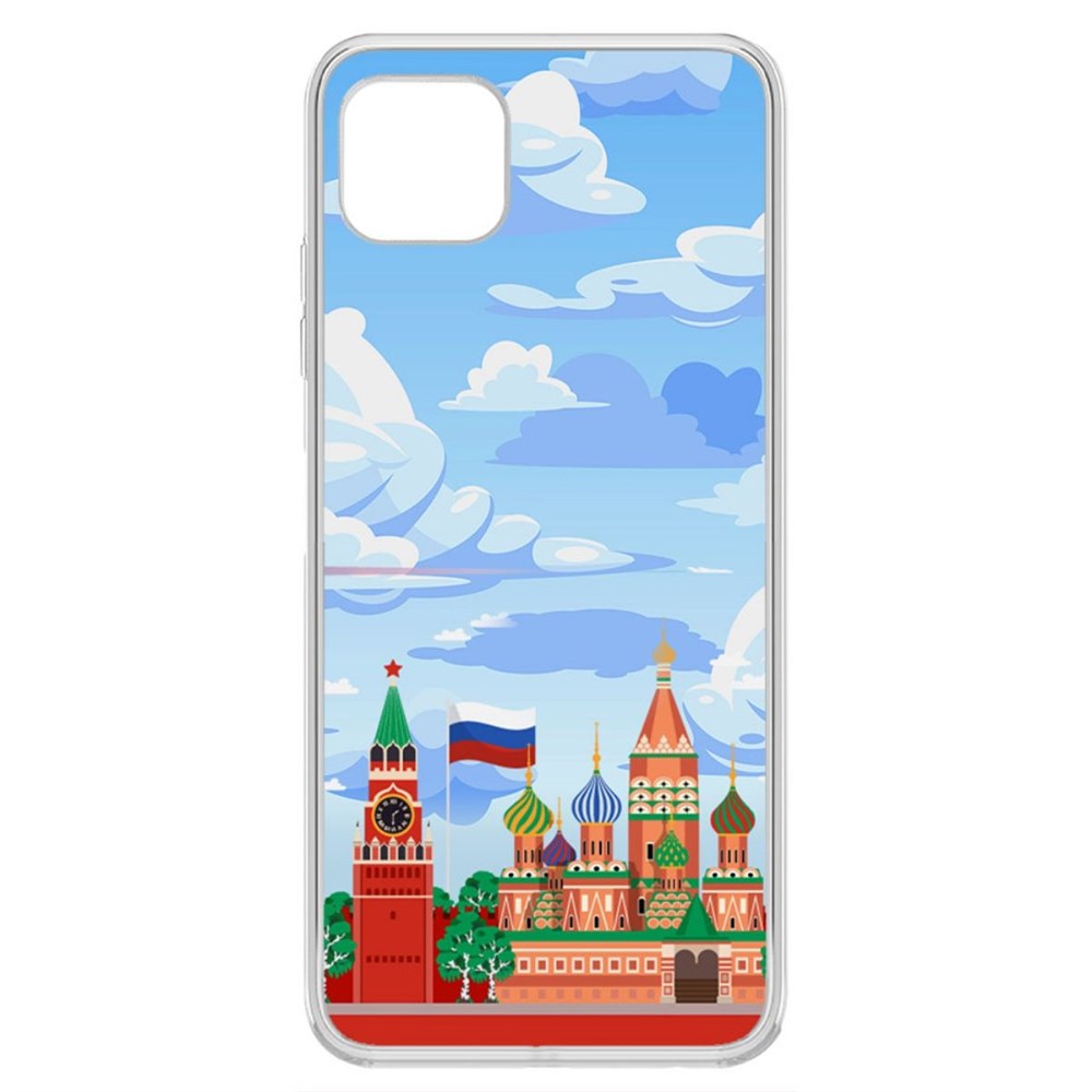 

Чехол-накладка Krutoff Clear Case Красная Площадь для Samsung Galaxy A22s (A226), Прозрачный