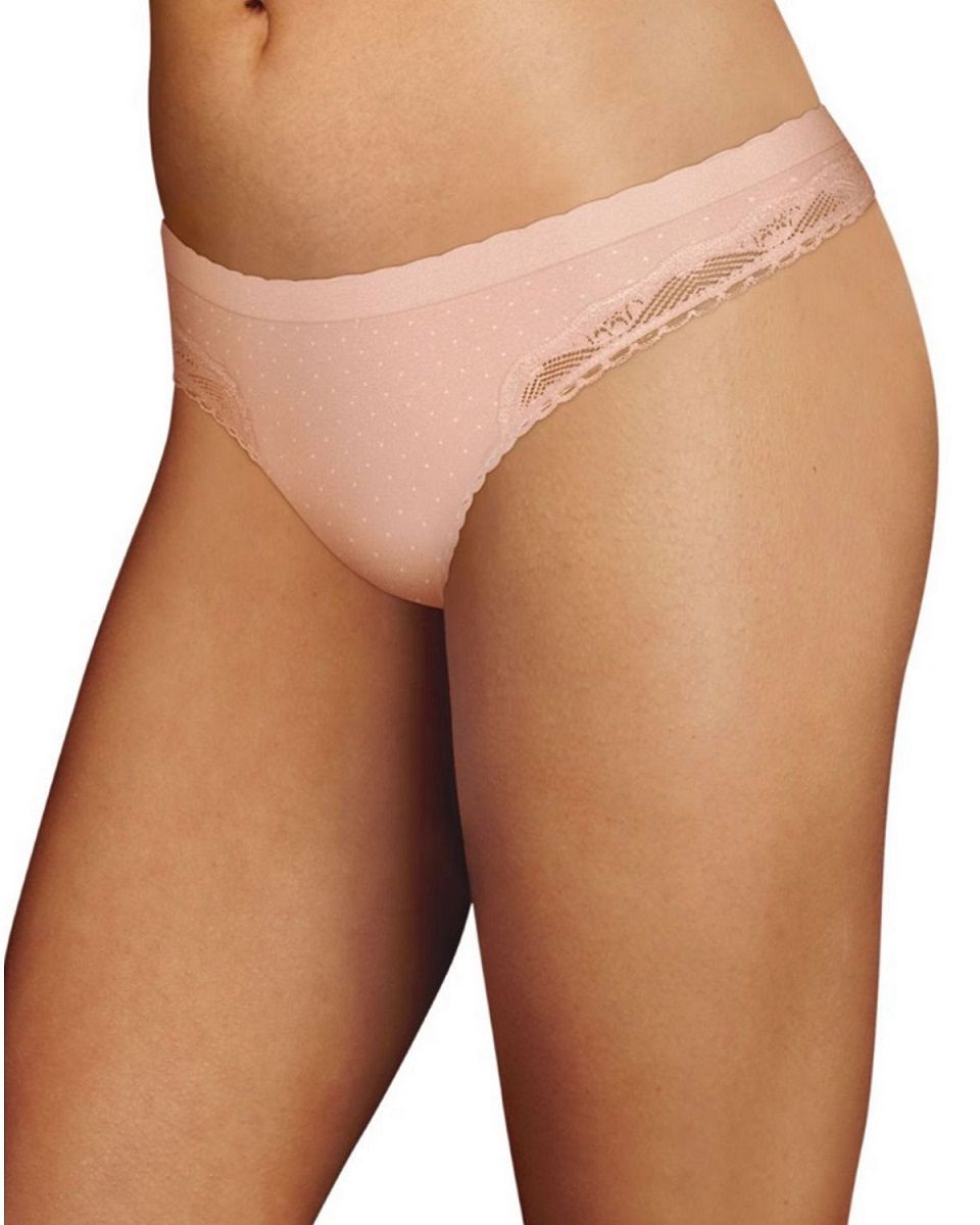 

Розовые трусы-стринги Casual Comfort в горошек XL розовый