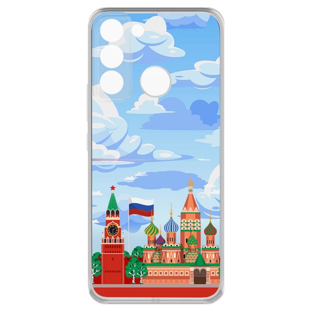 

Чехол-накладка Krutoff Clear Case Красная Площадь для Tecno Pop 5 LTE, Прозрачный
