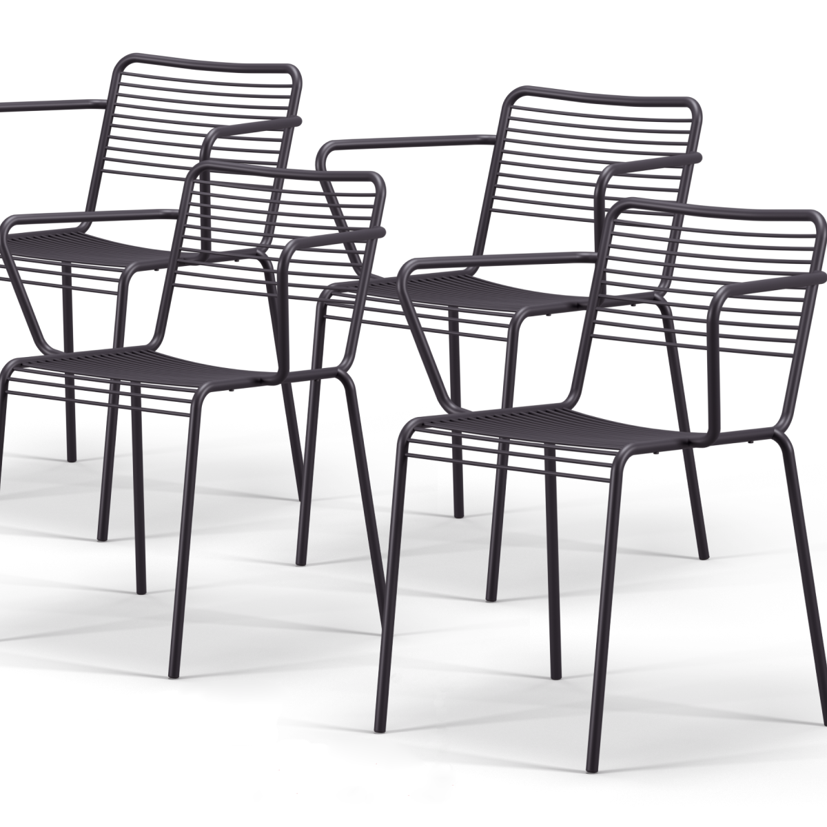 фото Комплект стульев cast lr artcraft 4 шт, стул кресло дизайнерское на металлокаркасе