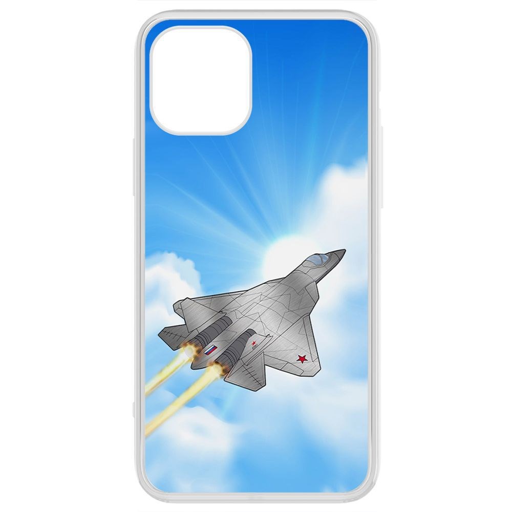 

Чехол-накладка Krutoff Clear Case СУ-57 для iPhone 12 Pro, Прозрачный