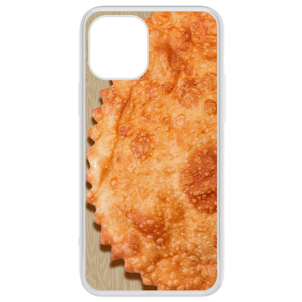 

Чехол-накладка Krutoff Clear Case Чебурек для iPhone 12 Pro, Прозрачный