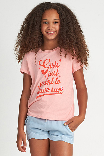 фото Детская футболка girls want sun розовый 14 years billabong s8ss05-bip0