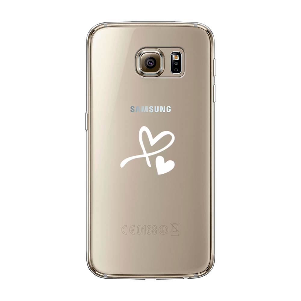 

Чехол Awog на Samsung Galaxy S6 "Сердечко минимализм", Белый, 24350-6