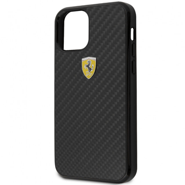 

Чехол iphone 13 Mini Ferrari carbon, черный