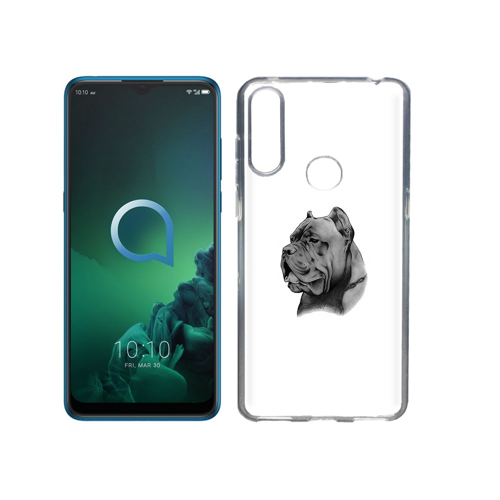 

Чехол MyPads Tocco для Alcatel 3X грозный бульдог (PT227136.670.300), Прозрачный, Tocco