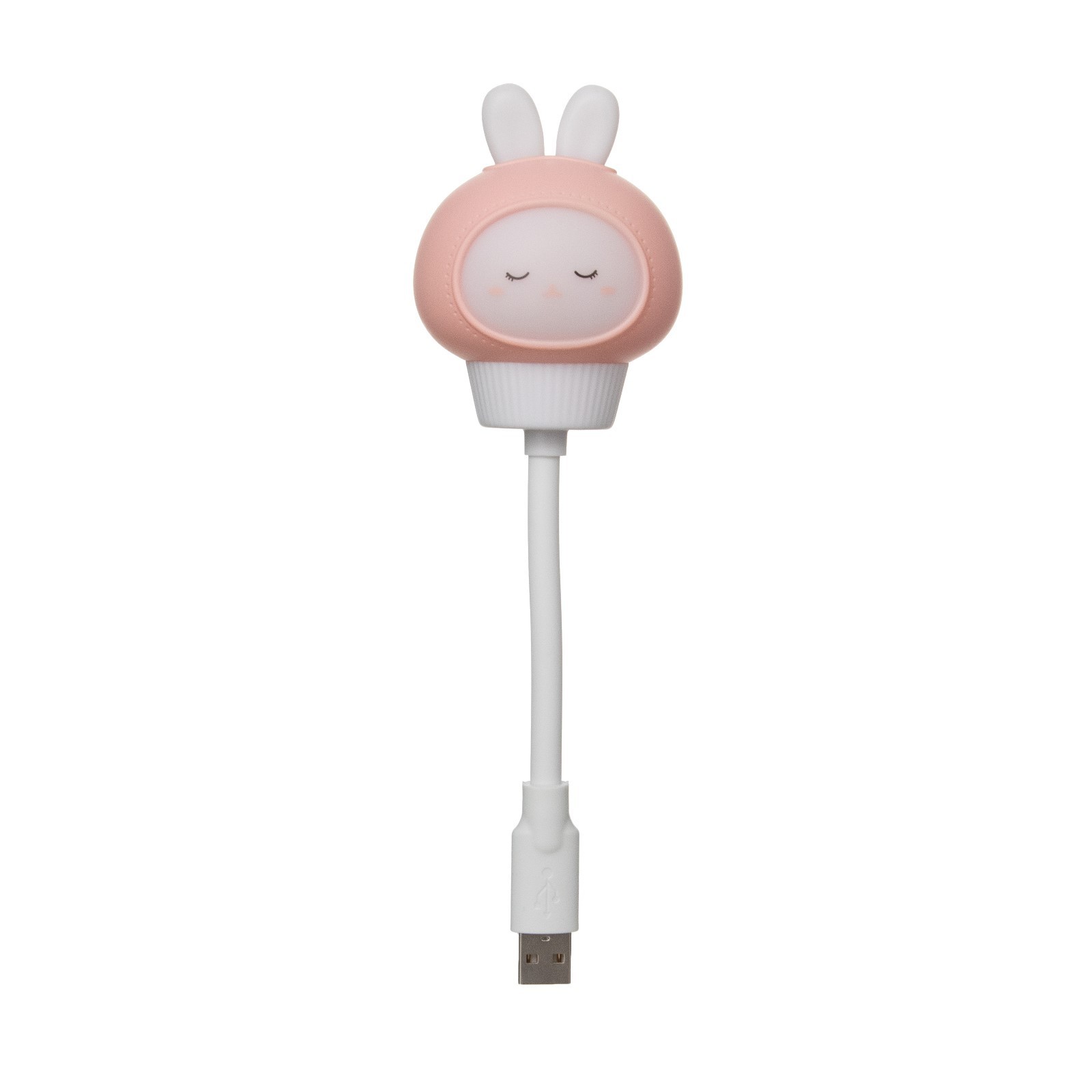 

Ночник Зайчик LED USB бело-розовый 6,8х6х19 см